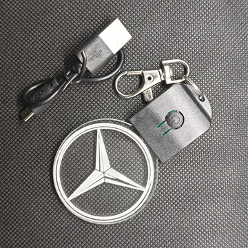 Mercedes led kulcstartó